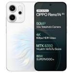 OPPO Reno14 5G (Pearl White, 12GB RAM, 512GB Storage) with No Cost EMI/Additional Exchange Offers